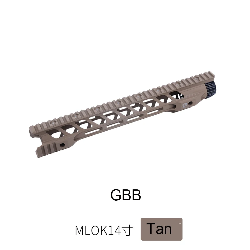 1" 14" бесплатный поплавок Keymod M-lok страйкбол гель бластер Handguard Пикатинни для охоты тактический прицел крепление - Цвет: 14 inM-Lok Tan GBB