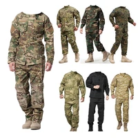 men military uniform camouflage tactical suit army special forces combat shirt coat pant set camouflage militar soldier clothes