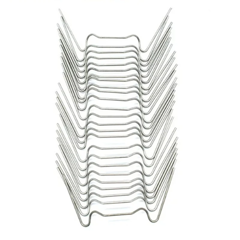 

25 шт. w-образные железный гвоздь сад Нержавеющая сталь ногтей парниковых железные зажимы W зажимы железный гвоздь W Тип Нержавеющая сталь ла...