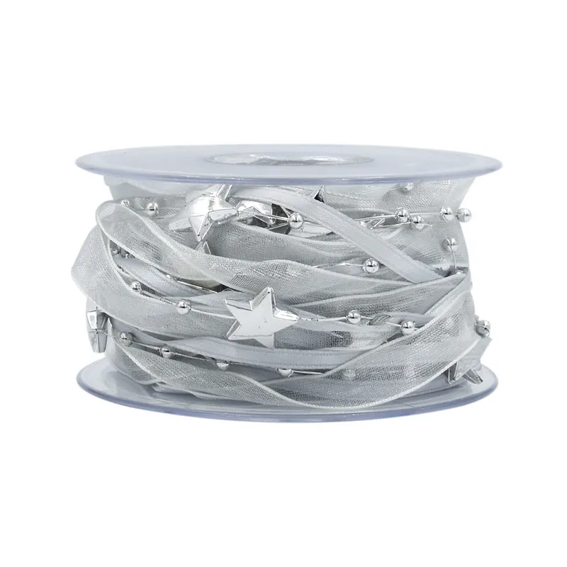 5 м/рулон пятиконечной звезды Пластик бисер соединения ленты цветы подарочные