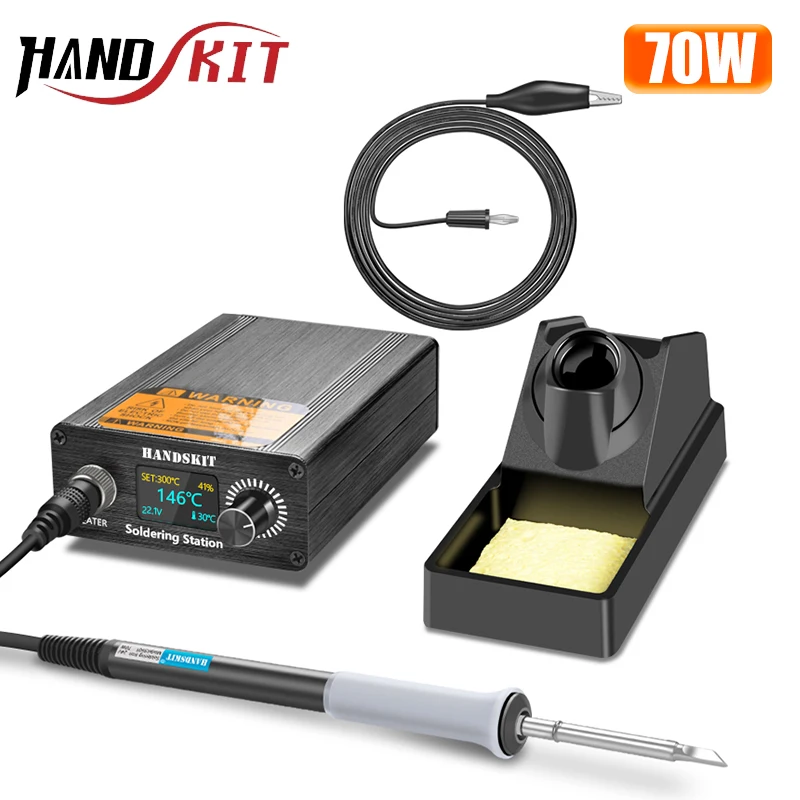 T12 Soldering Station Set LCD Digital Display Welding Iron Quick Heating BGA Rework Portable Tools | Инструменты
