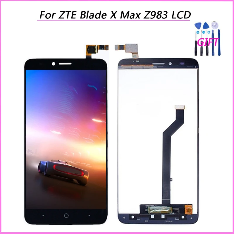 100% протестированный для zte Blade X Max Z983 ЖК-дисплей + фотоэлемент Замена с