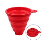 Силиконовая Складная воронка для банок, складная большая банка для консервных банок, воронка для широкого горлышка и обычных банок, пищевое качество, варенье, специи