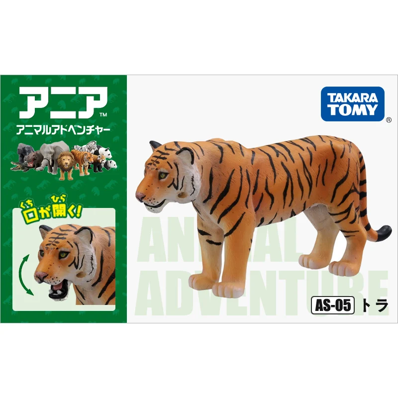 Takara Tomy ANIA Animal Advanture AS 30 Тигр дикая АБС фигурка детские развивающие игрушки|Игровые