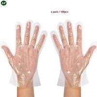 kitchen tools transparent plastic kitchen disposable gloves bbq cooking bathroom sanitary gloves for cooking cleaning