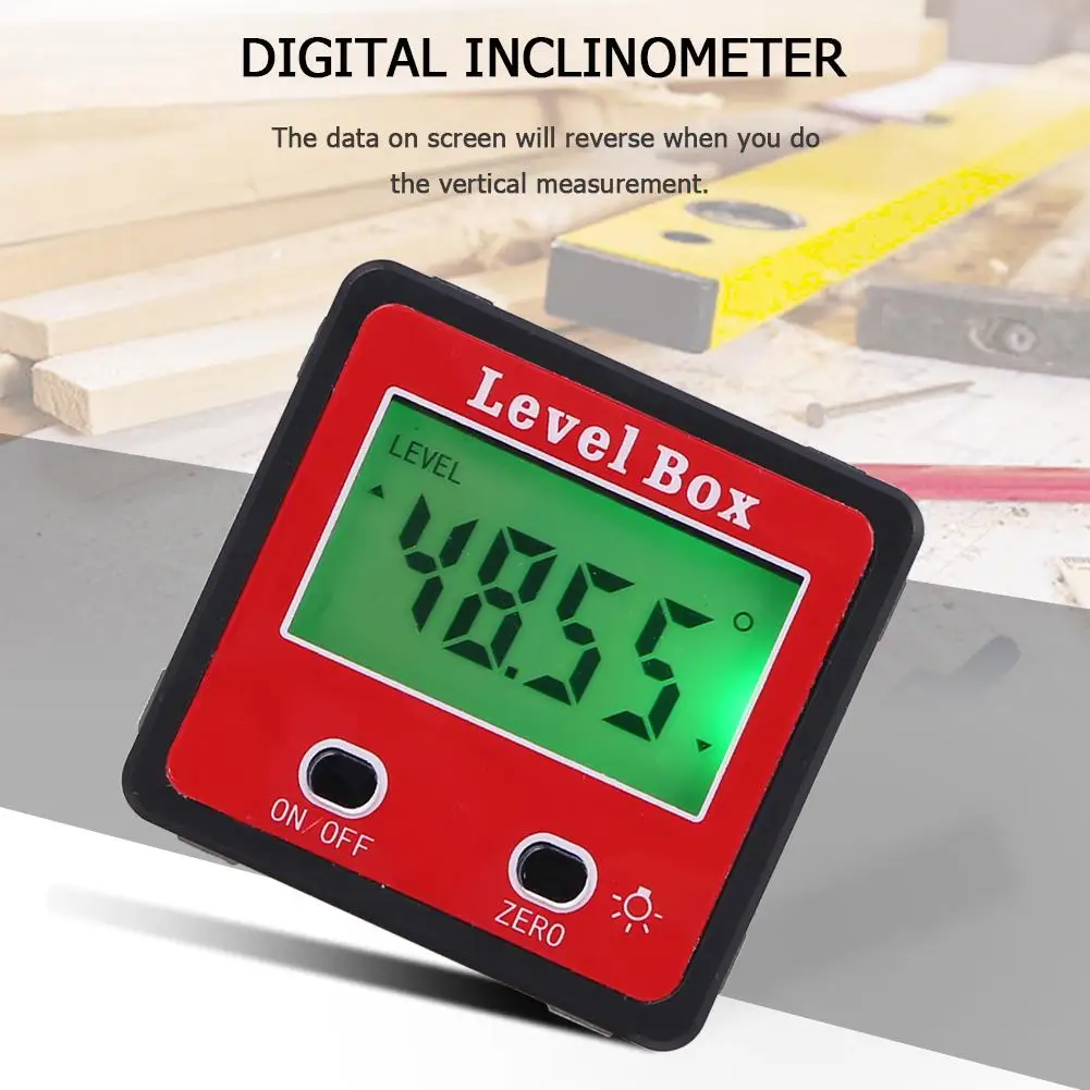 

Digital Display Inclinometer Spirit Level Box Protractor Angle Finder Gauge Meter Protractors