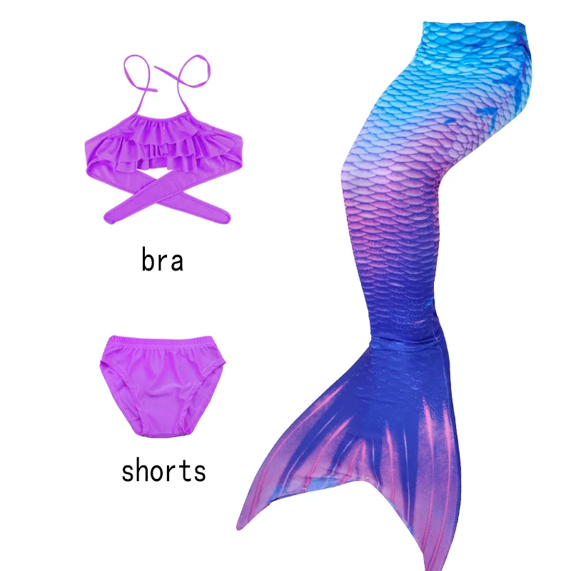 

Halloween Children Girl Wear Mermaid Swimsuit Bikini Girls Mermaid Tail Swimsuit Split Swimsuit coustume Swimwear Dress
