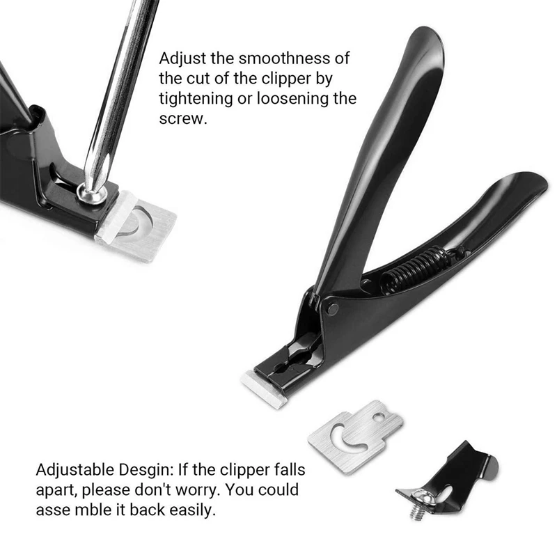 

Professional Acrylic Nail Clippers False Nail Tip Cutter Nail Trimmer Artificial Nail Trimmer Anti-Rust Household DIY