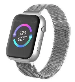 silver metal SX16, умные часы для мужчин, для Apple, часы для женщин, пульсометр, кровяное давление, спортивные часы, фитнес-браслет, Bluetooth, смарт-браслет - Цвет: silver metal