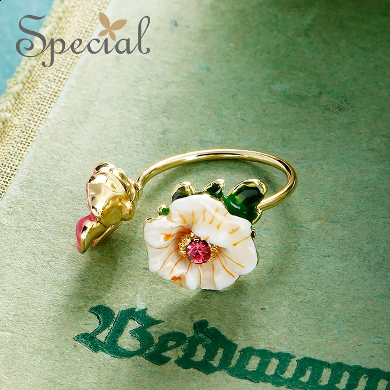 Специальная Новая мода ins для девочек сердце кольцо палец вишневая пыльца может