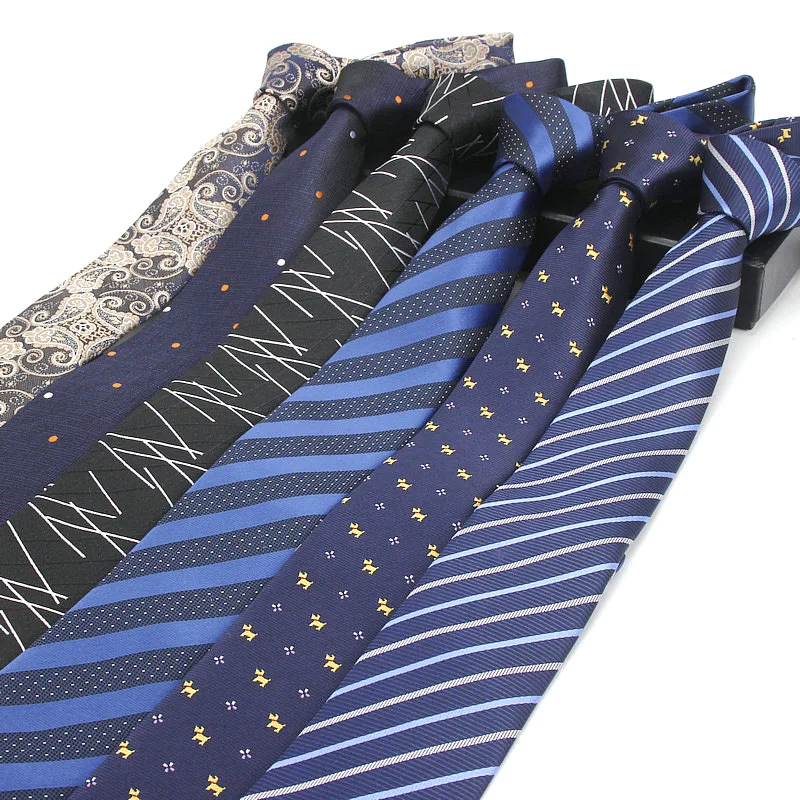 

6cm Claasic Necktie Business Ties for Men Wedding Dress Necktie Bridegroom Shirt Striped Neckties Corbatas