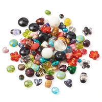 500gbox mixed handmade lampwork glass beads for jewelry for diy bracelet necklace making supplies 1129x1125x1115mm f50