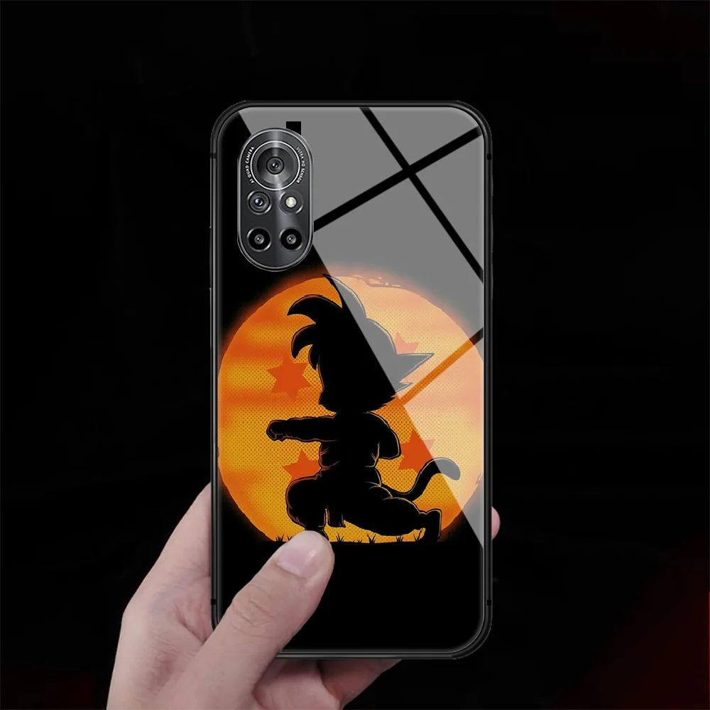 

D-Dragons Ball Goku Cute Tempered Glass Phone Case Cover For Huawei Honor Oppo Reno Find X2 X3 5 7 8 9 10 20 A I X Pro Lite