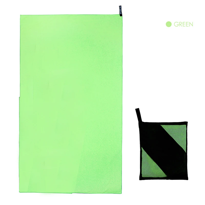 Портативное двухстороннее флисовое быстросохнущее спортивное полотенце из