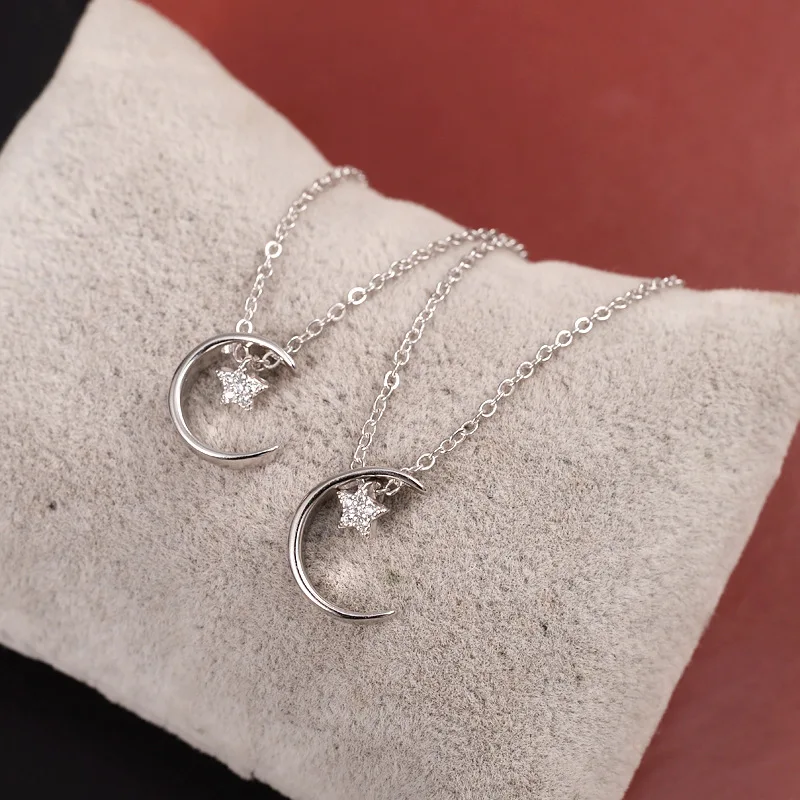 

Fashion new moon star pendant necklace wild clavicle chain female jewelry hot sale