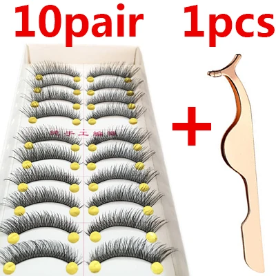 10pair style 12 10 пар накладных ресниц натуральный хлопок стебель ресницы длинные черные Накладные ресницы макияж объем ресниц Накладные ресницы Поддельные ресницы - Цвет: 10pair style 12