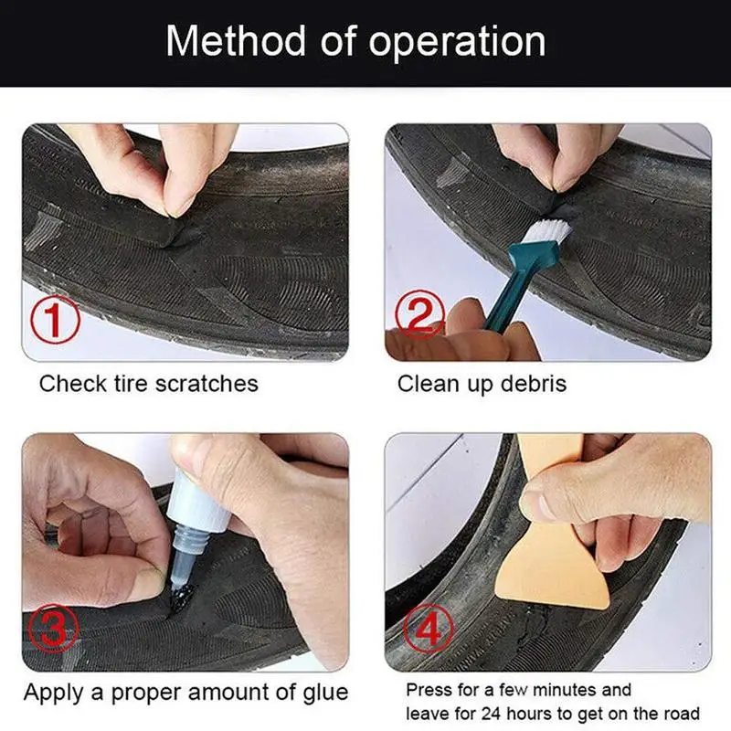 Клей для ремонта шин клей прокол герметик велосипедных автомобильных цементного