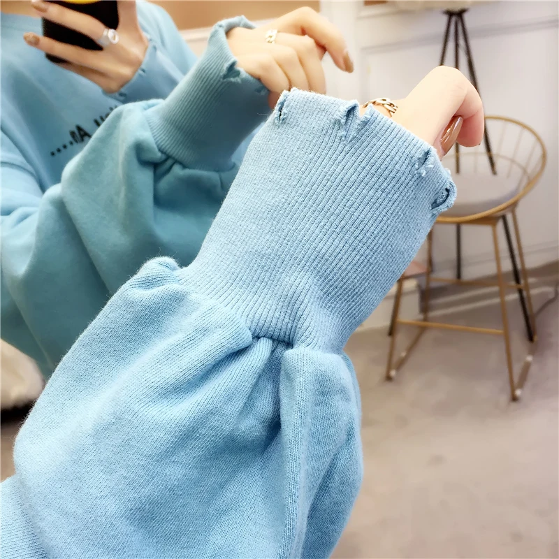 Крутой длинный свитер с мультяшным животным женская одежда весенний хлопковый