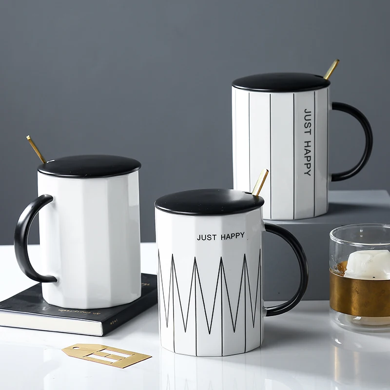 Керамическая Геометрическая кружка молочный завтрак кофейная чашка свадебный