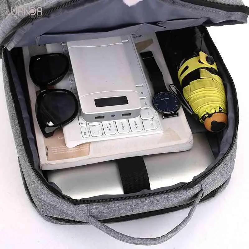 Рюкзак с внешней зарядкой USB мужской модный брендовый рюкзак Oxford для подростков