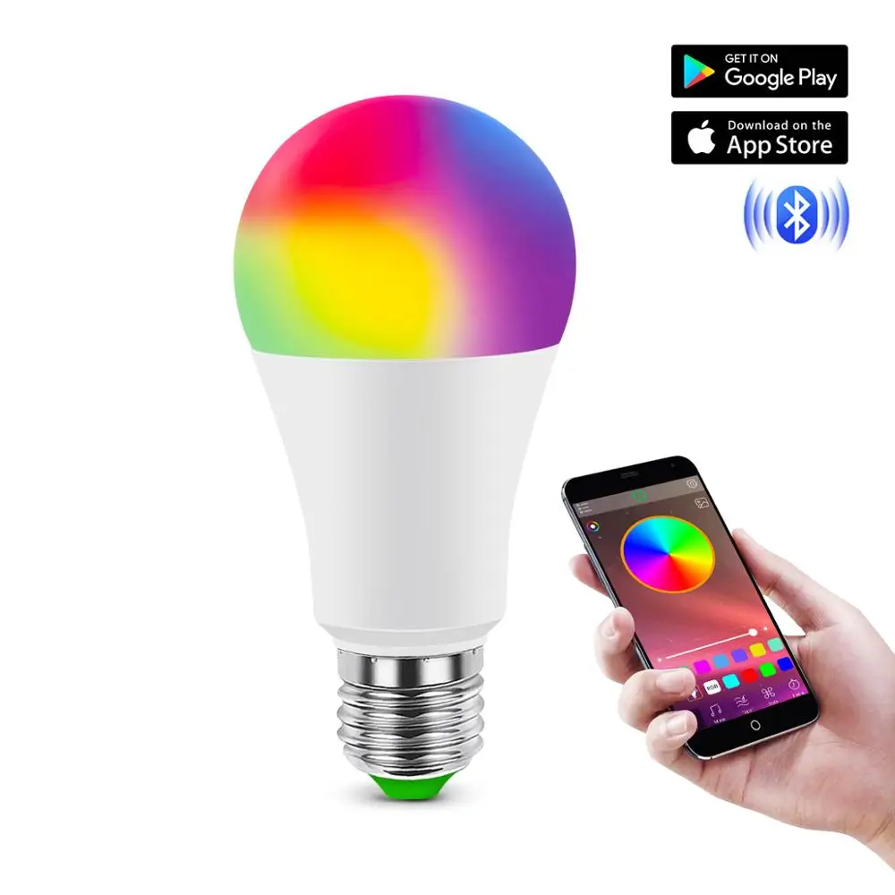Умсветильник Светодиодная лампа E27 220 В 110 RGBW RGBWW Bluetooth 4 0|Светодиодные лампы и