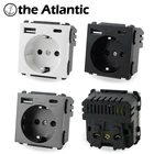 Модуль розетки с разъемами USB Type-C и USB Type-C