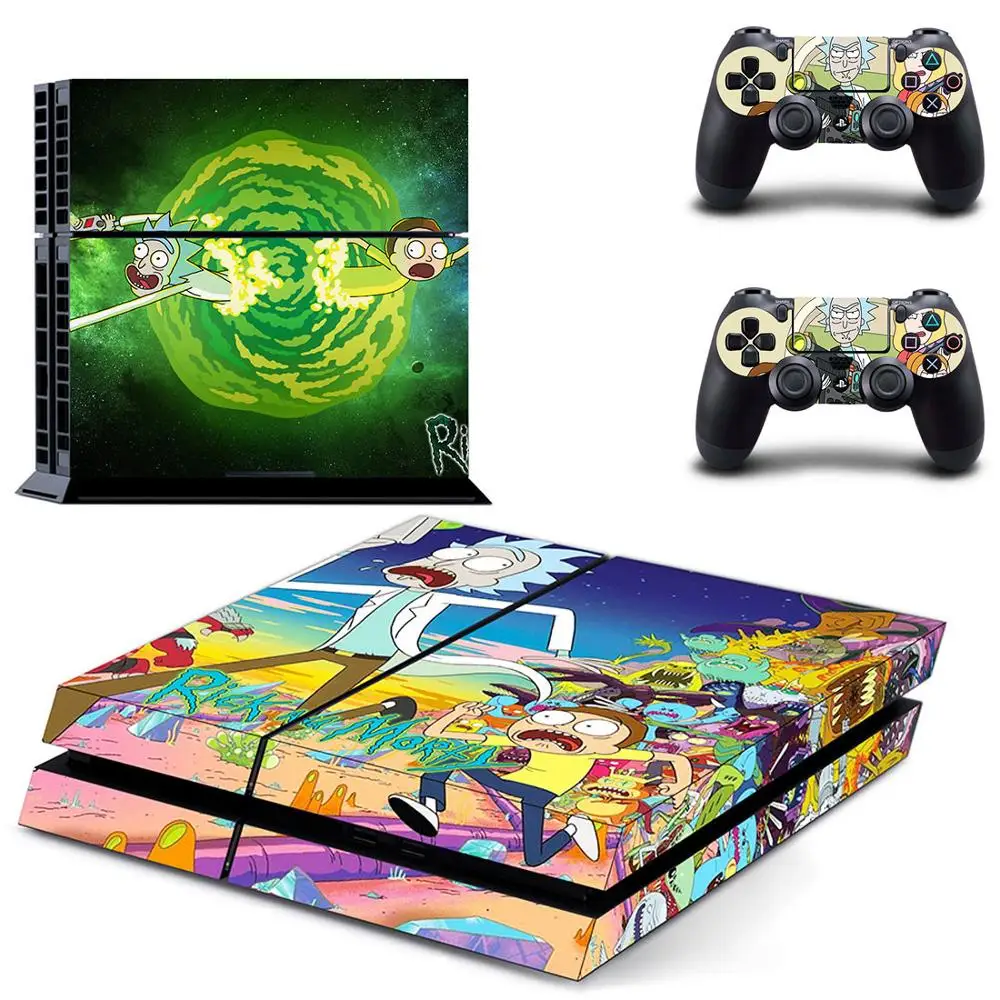 Стикер s Rick and Morty наклейка для PS4 PS 4 Play station наклейки виниловые Pegatinas консоли playstation