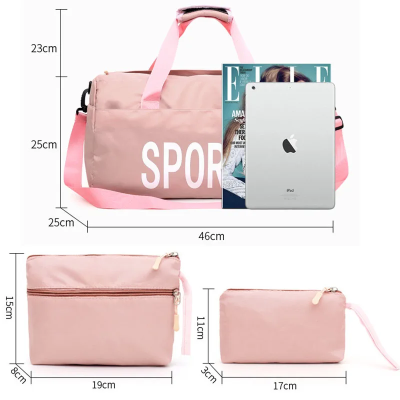 3 шт./компл. Сумки для зала Для женщин Чемодан Фитнес Сумочка TA Sporttas сумка на плечо