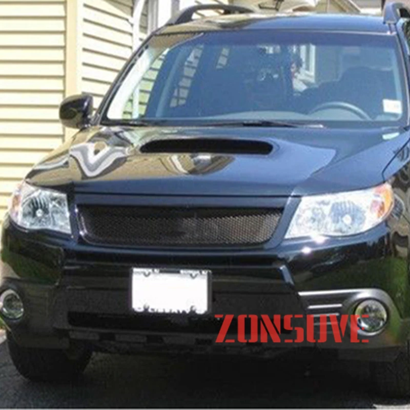 Use For Subaru Forester 2009-2012 Year Carbon Fibre Refitt Front Center Racing Grille Cover Accessorie Body Kit Zonsuve | Автомобили и
