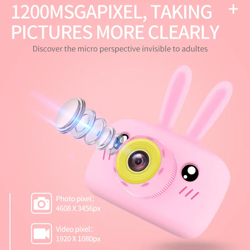 Children Kids Camera Mini Educational Toys For Children Baby Gifts Birthday Gift Digital Camera 1080P Projection Video Camera