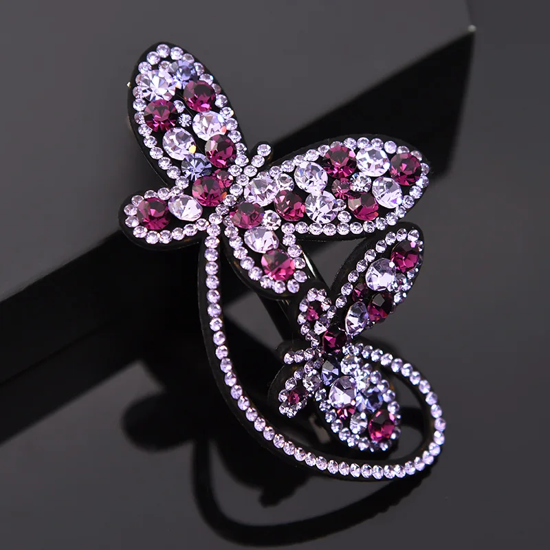 2018 простые корейские женские модные головные уборы заколки для волос с бабочкой