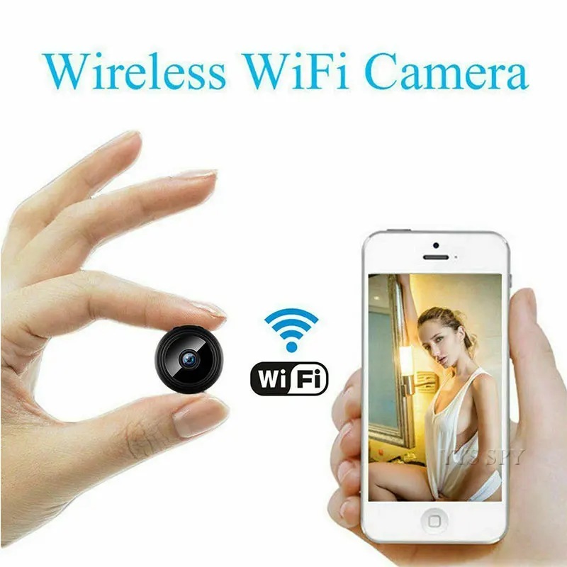 Мини камера видеонаблюдения A9 с поддержкой Wi Fi 1080P HD магнитным