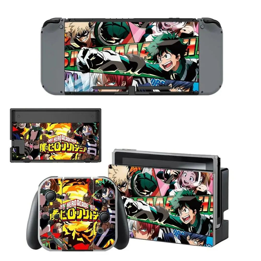 

Nintendoswitch Skin My Hero Academia Nintend Switch Stickers Decal for Nintendo Switch Console Joy-con Controller Dock Skins