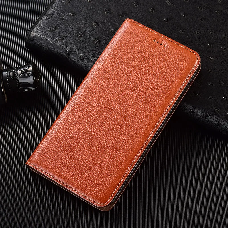 

For Redmi Note 8 Pro Cover Luxury Litchi Pattern Genuine Leather Flip Cases For Xiaomi Redmi Note8 Note 8T 8 Pro Case