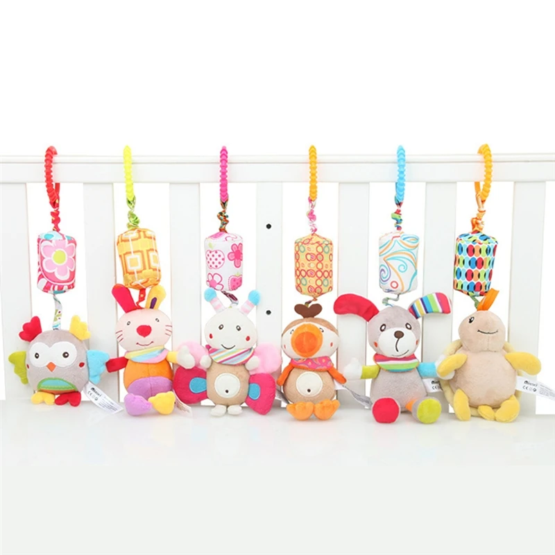 

New Cute Animal Infant Baby Toy Bell Bed Crib Stroller Hanging Ornament Wind Chime Baby Bed Supplies