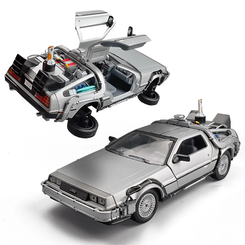Модель литая автомобиля из сплава 1:24 модель Delorean Назад в будущее машина времени