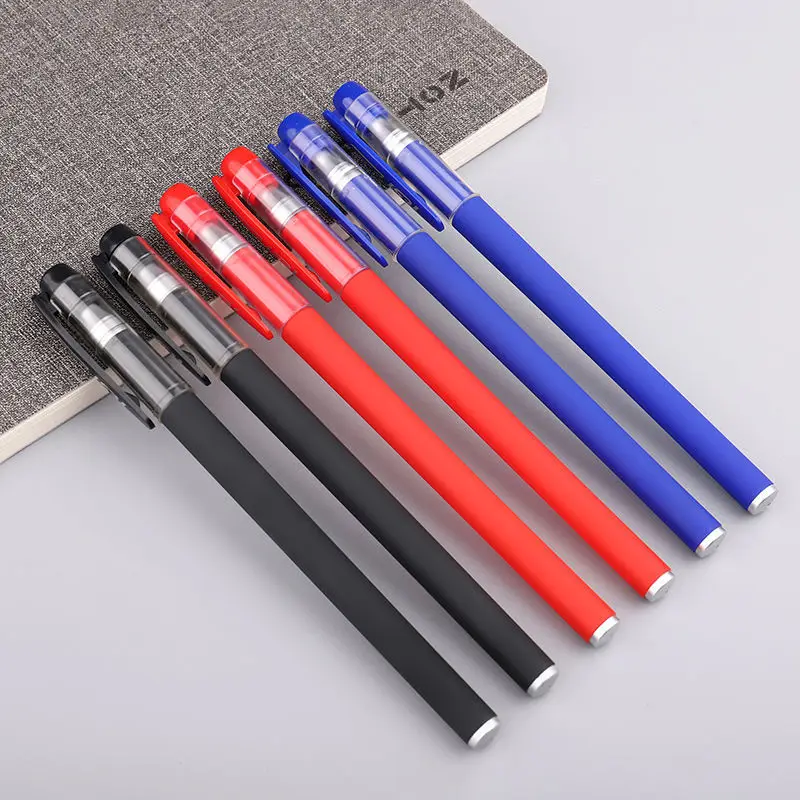 

6pcs/lot Office Gel Matte Pen Refill Set 0.5mm Blue Black Red Ink Rod For Handle Gel Refill School Writing Stationery