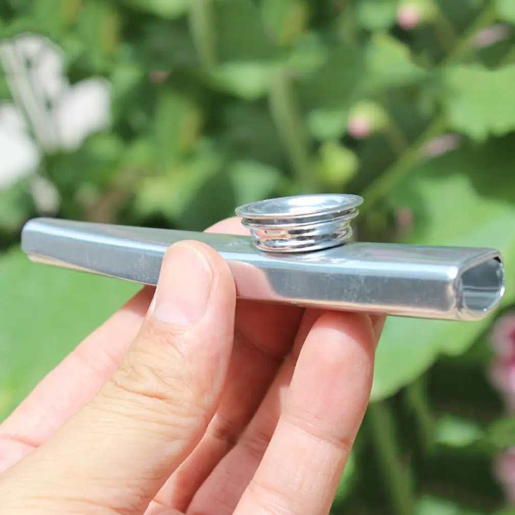 Металлические Kazoos Музыкальные инструменты флейты диафрагмы рот Kazoos Музыкальные инструменты хороший компаньон для гитары