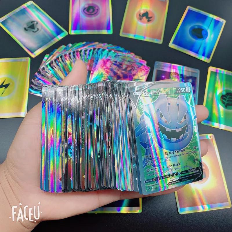 Juego de cartas hologr&aacute;ficas Vmax GX Mega Tag para ni&ntilde;os, Cartas coleccionables de energ&iacute;a, versi&oacute;n en ingl&eacute;s, regalo, novedad de 2021-3