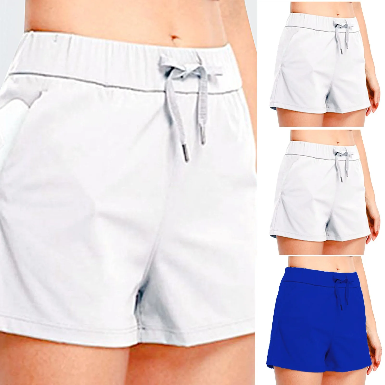 

Womens Running Shorts Sport Gym Athletic Active Workout Shorts With Pockets Loose Lace-up Sports Fitness Yoga All-match 's