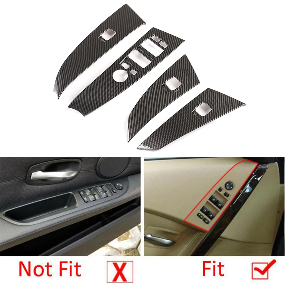 

Switch Button Trim 1 Set Button Trim Cover (Including 4pcs) ABS Plastic