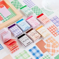 50sheets color grid sticker book creative simplicity diary ablum planner scrapbooking diy decoration material sticker stationery