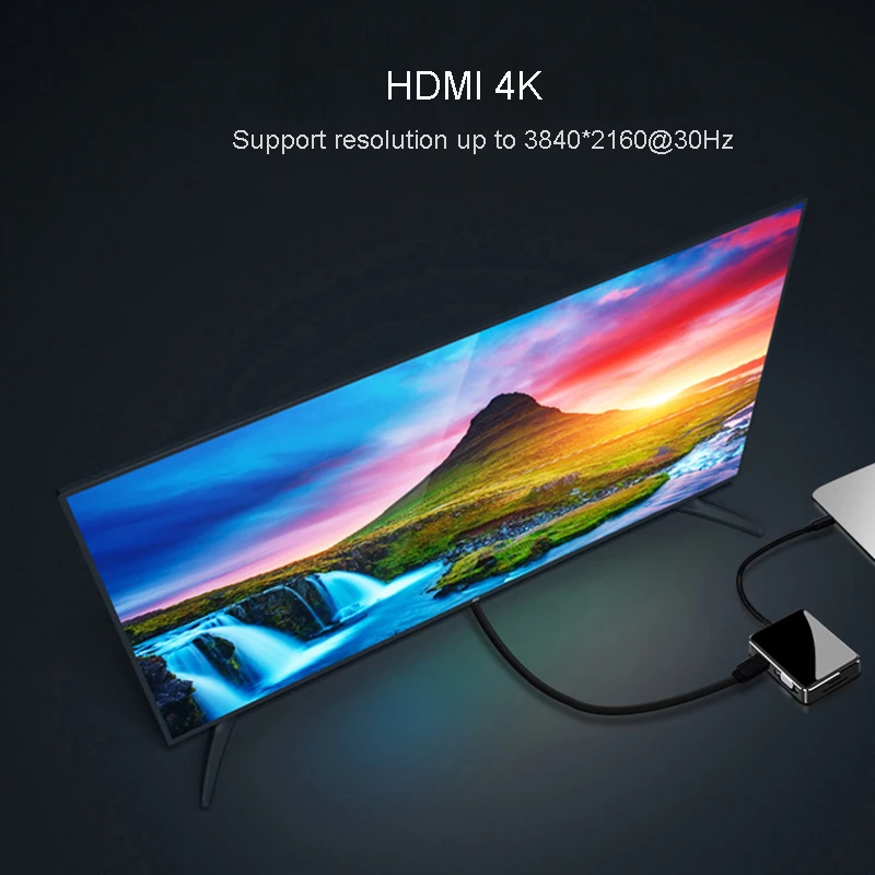 USB концентратор Thunderbolt 3 1000 Мбит/с HDMI 4K VGA 1080P|USB-хабы| |