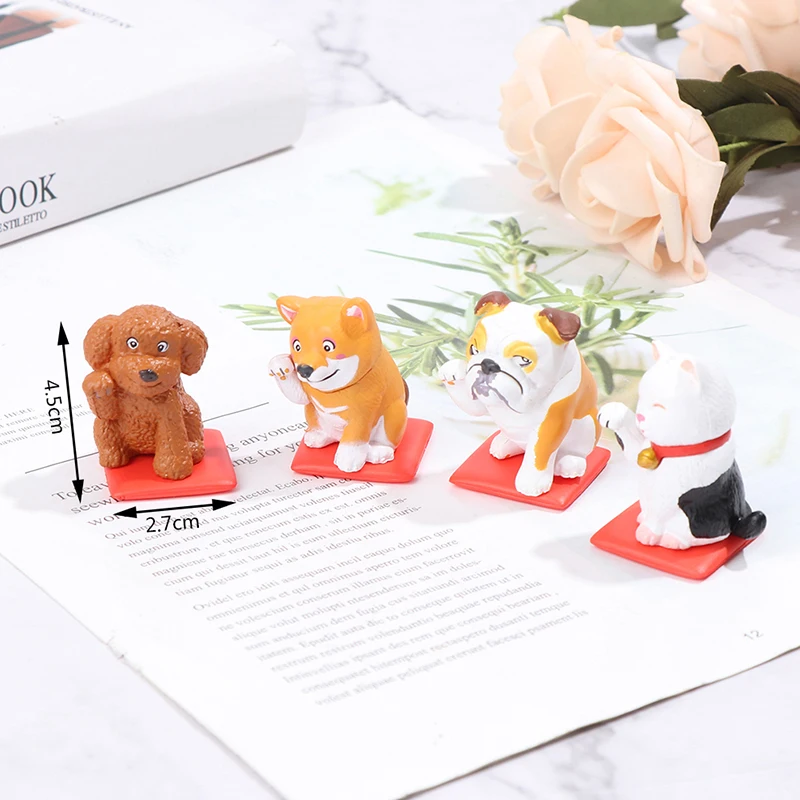 

4pcs Jin Cai Animal Micro Landscape Diy Bonsai Succulent Decorative Ornaments