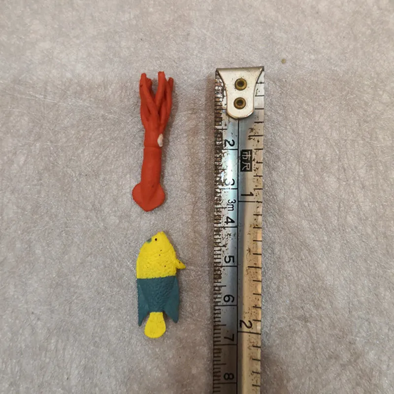 20 шт./лот Мультяшные милые аниме мини игрушки из смолы морские животные