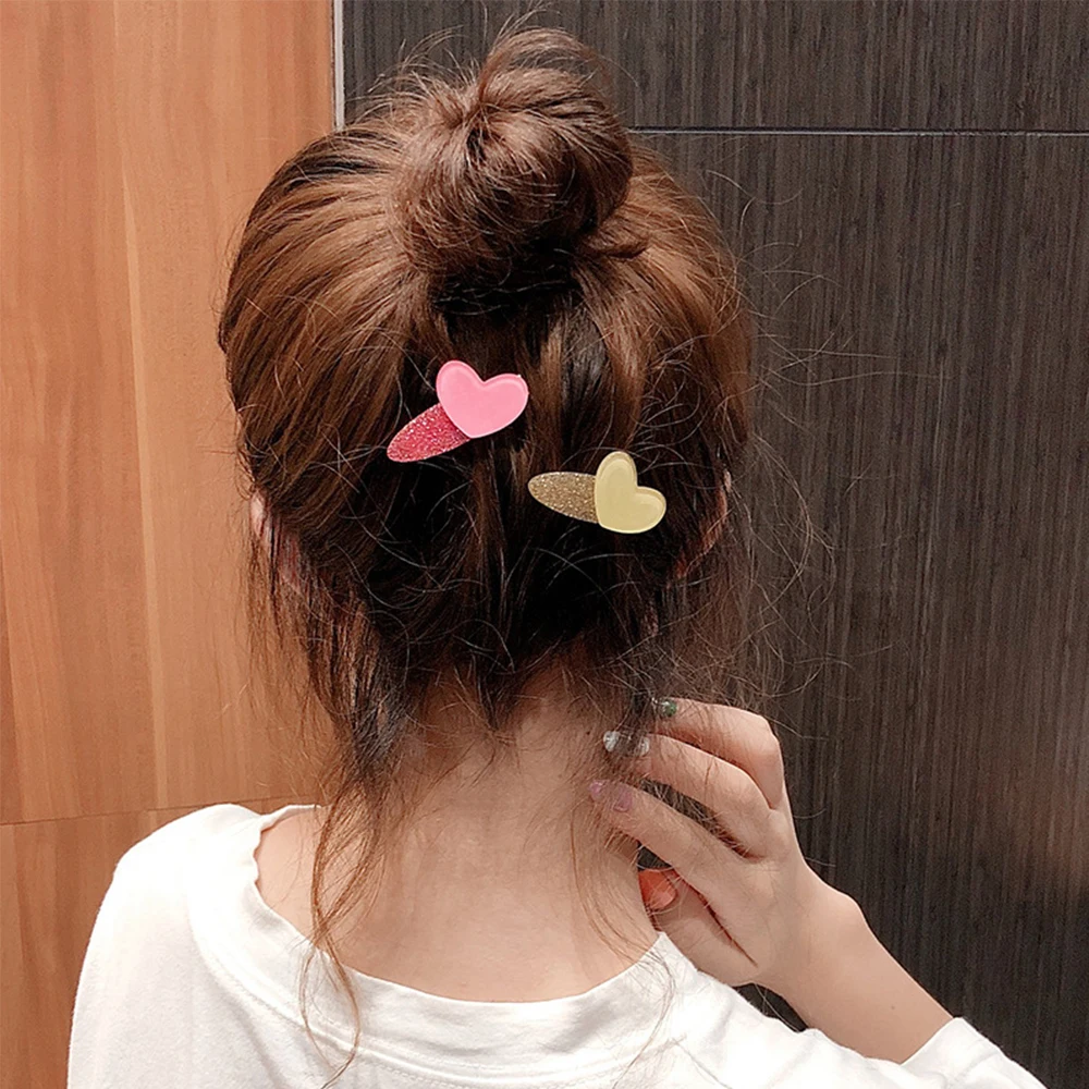 Модная элегантная шпилька для волос простая маленькая свежая боковая заколка