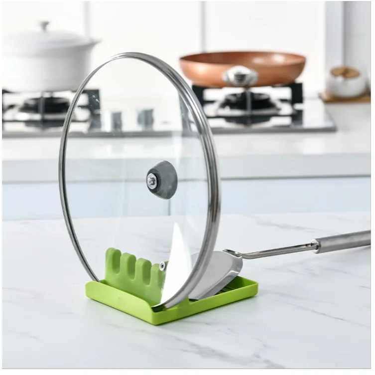 

Hot Cookware Rack Kitchen Spoon Mat Spatula Rack Pot Cover Rack Multifunctional Kitchen Rack Kitchen Organizer and Storage