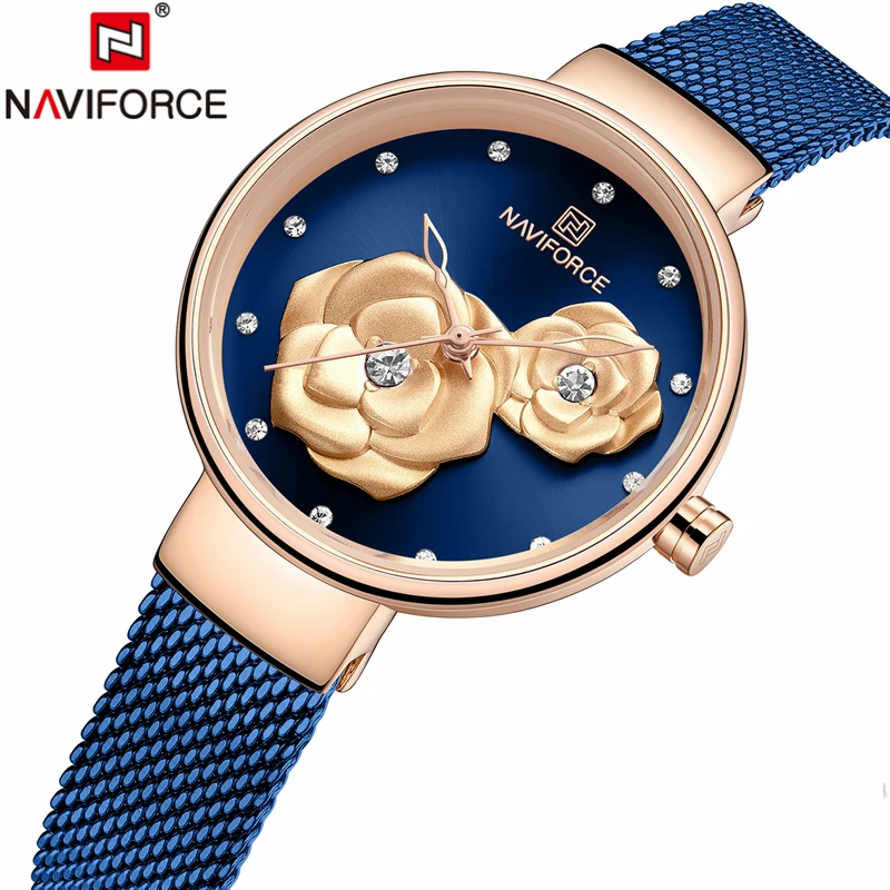 Часы наручные NAVIFORCE женские деловые роскошные брендовые модные
