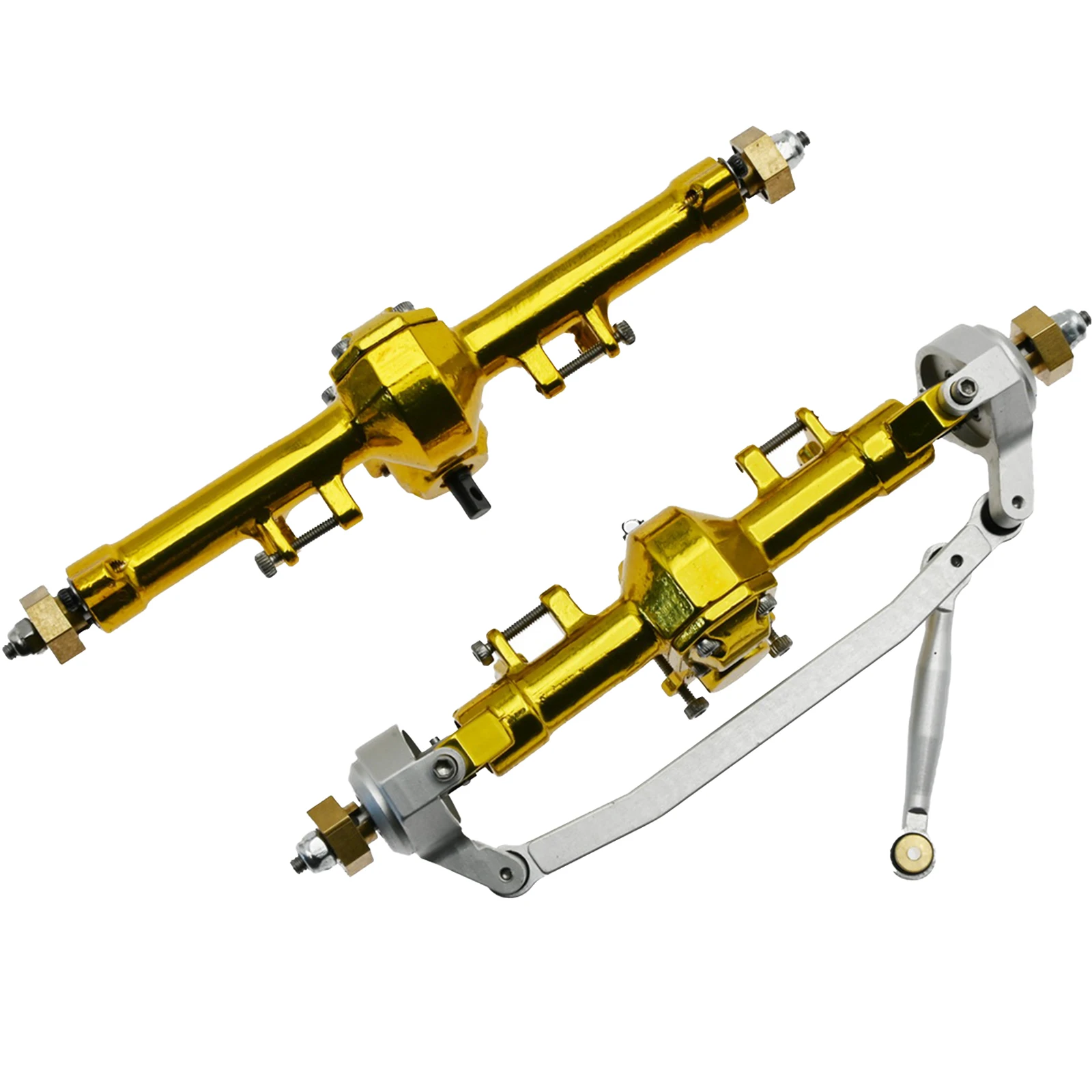 

2x Metal Front and Rear Axle Set for Axial SCX24 AXI90081 Buggy DIY Accs