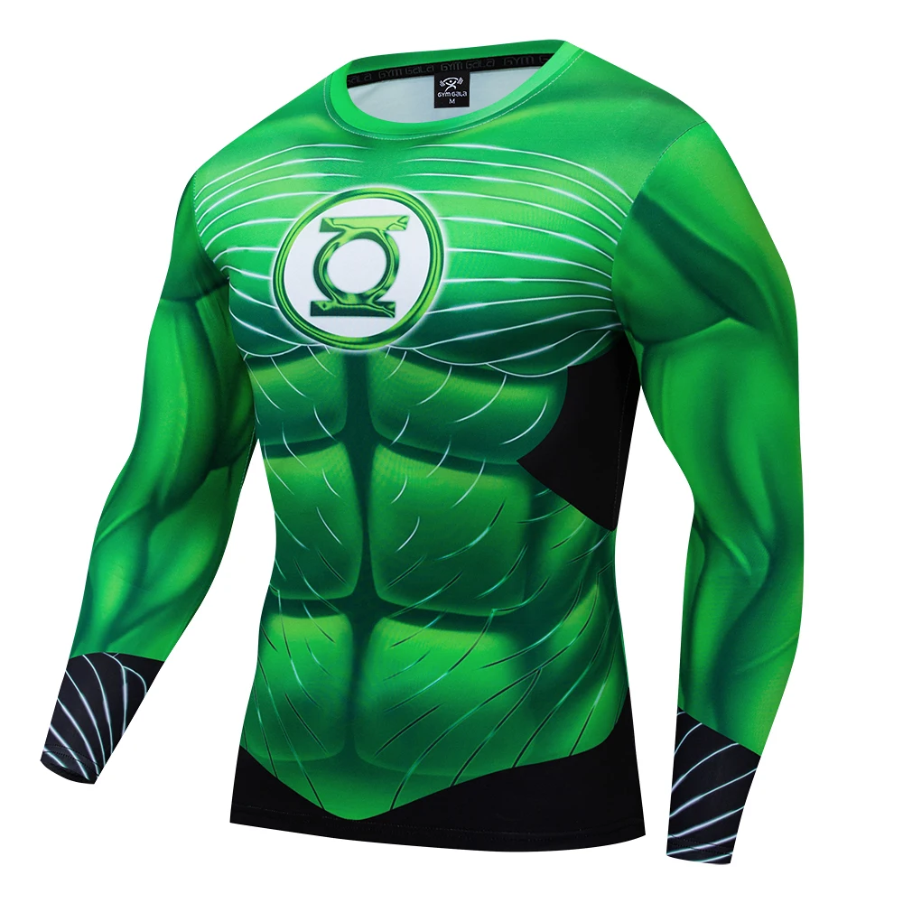 3D печатных косплей футболка человек зеленый Hulk Marvel heroes Осенняя длинная рубашка